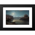 thumbnail image 2 of Henryk Cieszkowski 14x10 Black Modern Framed Museum Art Print Titled - Castel Sant’Angelo in Rome, 2 of 5