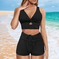 thumbnail image 2 of MSJUHEG Push Up Bathing Suits for Women,Summer Bikinis,Thong String 2 Piece Bikini Set,2 Piece Bikini Sets,Thong Bikini Sets for Women,Bathing Suits,Strapless Swimsuits for Women Black L, 2 of 4