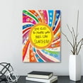 thumbnail image 3 of Stay Close to People Who Feel like Sunshine Wall Art,Inspirational Quotes Canvas Wall Art for Teens Girls Bedroom Nursery Dorm Wall Decor,Encouragements Gifts for Girls Sister Daughter, 3 of 6
