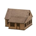 thumbnail image 2 of 1/72 Kits de modelos de construcción de madera Escenas de arquitectura Rompecabezas Modelo de escena de arquitectura Diseño Paisaje para mesa de arena Estilo G Baoblaze casa de modelos de construcción, 2 of 8