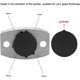 thumbnail image 4 of Floor Bottom Guide Replacement Stainless Steel Sliding Shower Floor Door Stopper Bumper For Frameless Sliding Glass Doors, 4 of 5