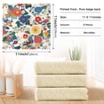 thumbnail image 6 of Yayeee 6 Pack Kitchen Dish Cloths Set for Washing Soft Drying Absorbent Microfiber Towels, Red Japanese Floral Pattern, 6 of 9