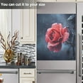 thumbnail image 5 of Dishwasher Sticker Dishwasher Cover Magnet Refrigerator Home Decorative Art Kitchen Panel Decal Red Roses Blooming in The Rain 23x26 Inch, 5 of 6