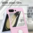 thumbnail image 4 of Dteck for Samsung Z Flip 5 Case, Shockproof Ring Stand Slim Full Body Case with Built-in Screen Protector Protective Hard Case for Samsung Galaxy Z Flip 5,Pink, 4 of 9