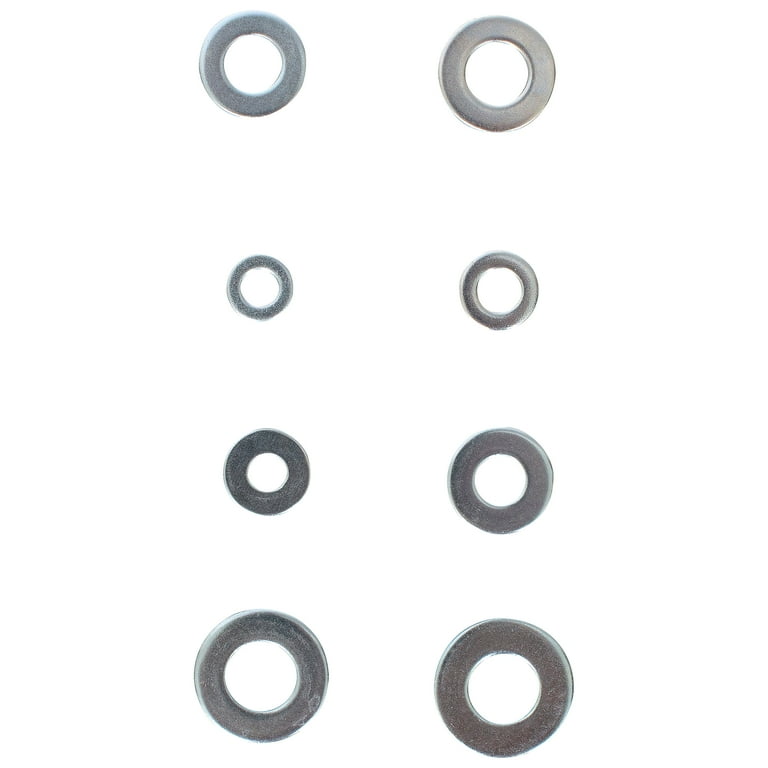 らうすん Hyper Tough 300-Piece Flat Washer Assortment with Clear
