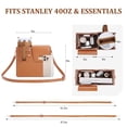 thumbnail image 5 of Stanley Purse Cup Holder Bag With Strap- Outdoor Portable Crossbody Water Bottle Storage Bag For Stanley Cup Tumbler 40 Oz, 5 of 7