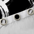 thumbnail image 4 of Homewish Graffiti Stripe Circular Black Out Curtains,Abstract Geometric Desgin Curtains Pack of 2 (42x63 Each),Black White Bedroom Curtains For Boys Kids,Breathable Home Decor, 4 of 6