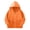 Orange, variant on Youth Solid Color Zip-Front Hooded Sweatshirt with Pockets Boys Girls Casual Long Sleeve Pullover Top Hooded Sweatshirt