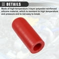 thumbnail image 6 of 1 Set Universal Car Silicone Coolant Cap with Clamp for Coolant Heater Bypass 0.55" 16mm ID, 6 of 6