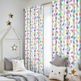 thumbnail image 5 of Blackout Kids Curtains,Colorful Gradient Dinosaurs Silhouettes Pattern Childrens Insulated Curtains Set Of 2,Bedroom Essentials,Toddler Room Decor 52"x84", 5 of 5