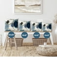 thumbnail image 5 of Americanflat 20"x20" Abstract Throw Pillow with Premium Polyester - Blue and White, 5 of 8