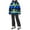 Black B, variant on 2 Piece Set Snowsuit Hooded Waterproof Thicken Snow Jacket and Snow Pants Snowboard Ski Suit Windproof Winter Outfits Girls' Clothing Sets