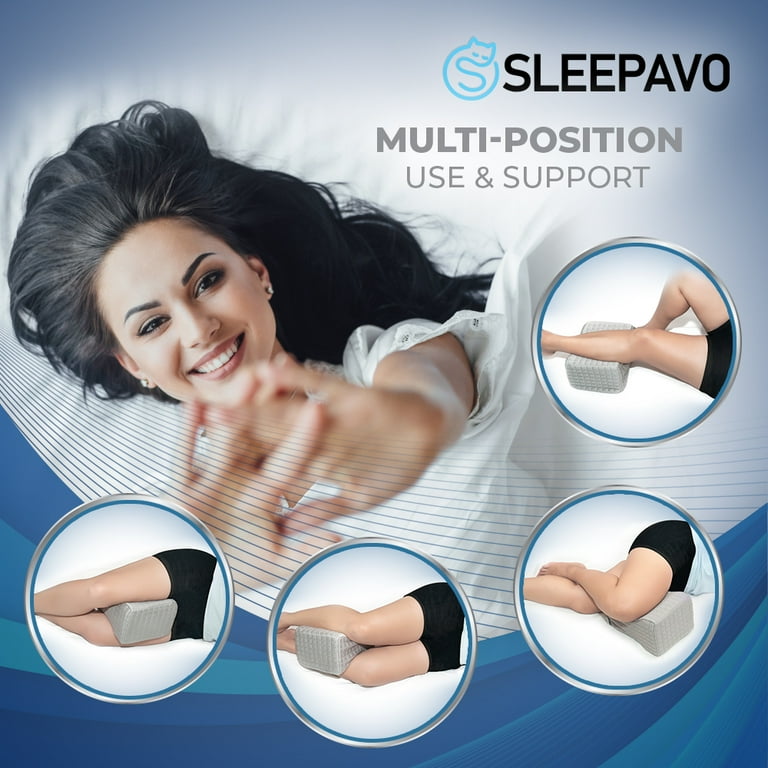 Knee Leg Pillow for Side Sleepers Memory Foam Sleep Cushion Back Pain  Relief US