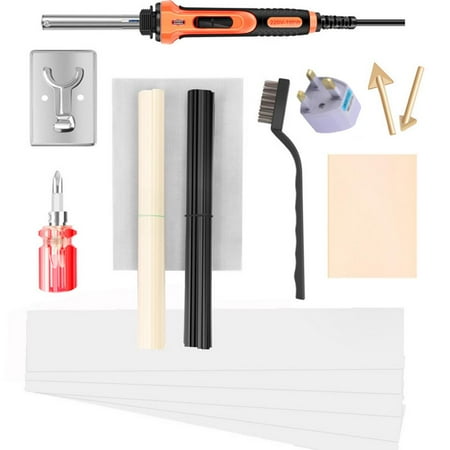 

Yungwalm Car Soldering Kit Soldering Iron Kit Electronics 100W Adjustable Temperature Welding Tools With 40 PP Rods 2 Soldering Tips For Car Bumper Repairing elegance