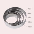thumbnail image 5 of Dengjunhu 2Sets Round Cookie Cutter Set, Donut Cutter Set, Stainless Steel Circle Fondant Molds For Dough Pastry Biscuits English Muffins, 5 of 7