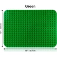 thumbnail image 2 of Apostrophe Games Building Block Base Plates for Large Blocks 15" x 10" Assorted Colors, Compatible with Major Brands, (4 Pack - Green, Light Green, Sand, Blue), 2 of 6