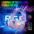 thumbnail image 2 of VEATOOL G5 Wired USB Gaming Headset,7.1 Surround Sound Gaming Headphones,Vibrant RGB - Game/Chat Balance, Over Ear Headphones with Noise Canceling Mic for PC, PS5/PS4, Laptop, Mac, 2 of 8