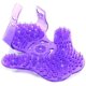 thumbnail image 3 of Guantes de rodillo de masaje de tejido profundo para cuello, pecho, pie, tendón de la corva, muslo y tratamiento de cuerpo completo Rodillo de 360 grados Bola de rodillo de metal Tratamiento corporal de aseo (9 cuentas) Ormromra CZYD-HQ157-2, 3 of 4