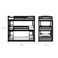 thumbnail image 6 of Better Homes & Gardens Tristan Triple Twin Convertible Floor Bunk Bed, Black, 6 of 13