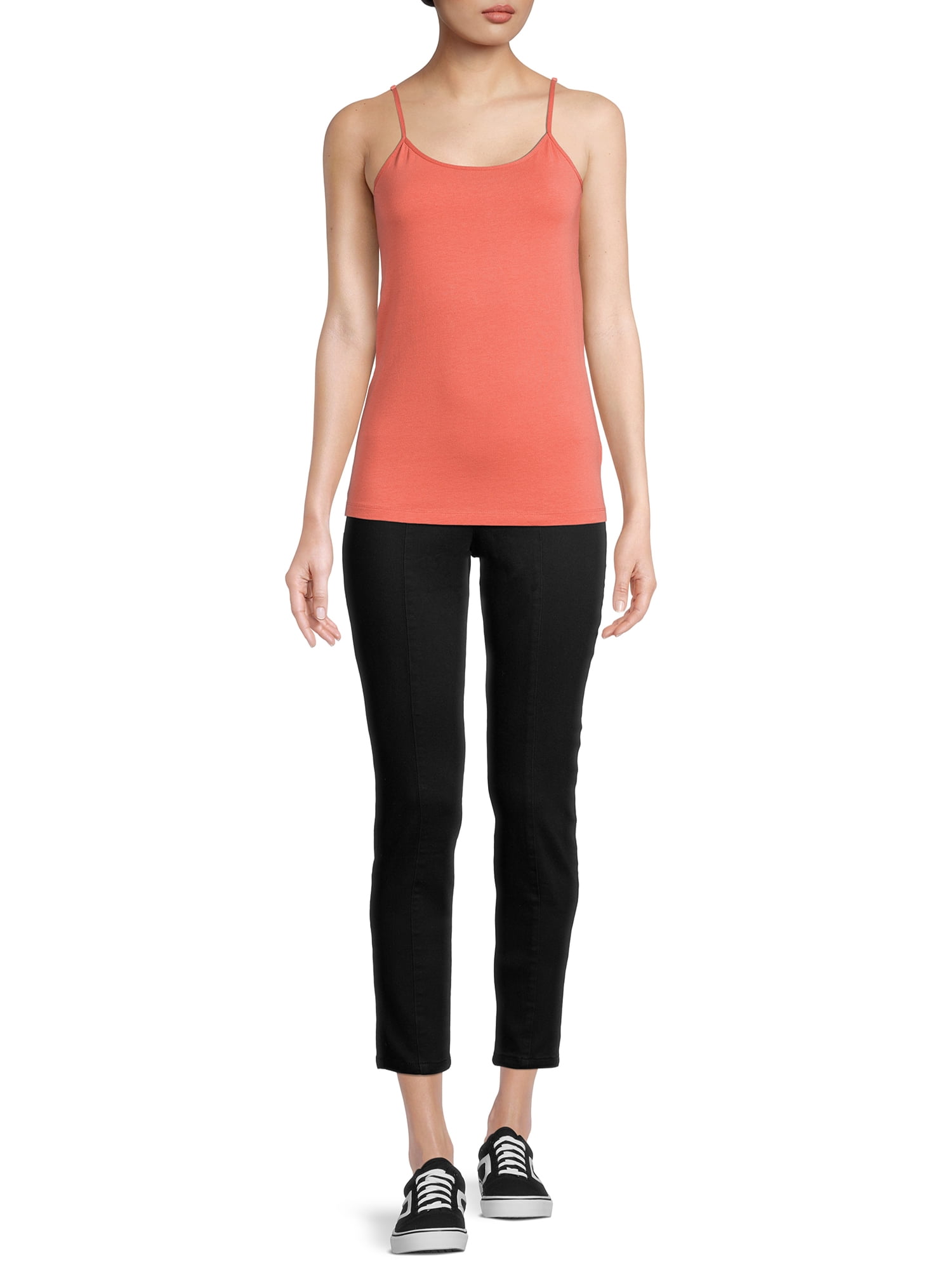 Time and Tru Women's Cami Tank Top, 3-Pack