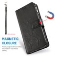 thumbnail image 5 of Dteck Flower Patterned Case for Samsung Galaxy A71 5G (6.7-inch),Luxury Magnetic Leather Zipper Flip Card Holder Wallet Case Kickstand Protective Cover,Black, 5 of 6