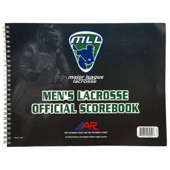 A&R Sports Major League Lacrosse Men's Lacrosse Scorebook -- 24-Game, 20 Players