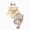 R635-Khaki, variant on NOLDARES Infant Newborn Baby Girl Clothes Set 3Pcs Romper Pants Headband Long Sleeve Fall Winter Everyday Outfits,Sky Blue,6-12 M