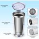 thumbnail image 4 of 2PCS Vaso Térmico Doble Pared de Acero Inoxidable 304, Taza Termica Frio y Caliente, Termo Infusor de Vacío Doble con Tapa y Pajita, Cepillo de Limpieza (Negro + Blanco), 4 of 4