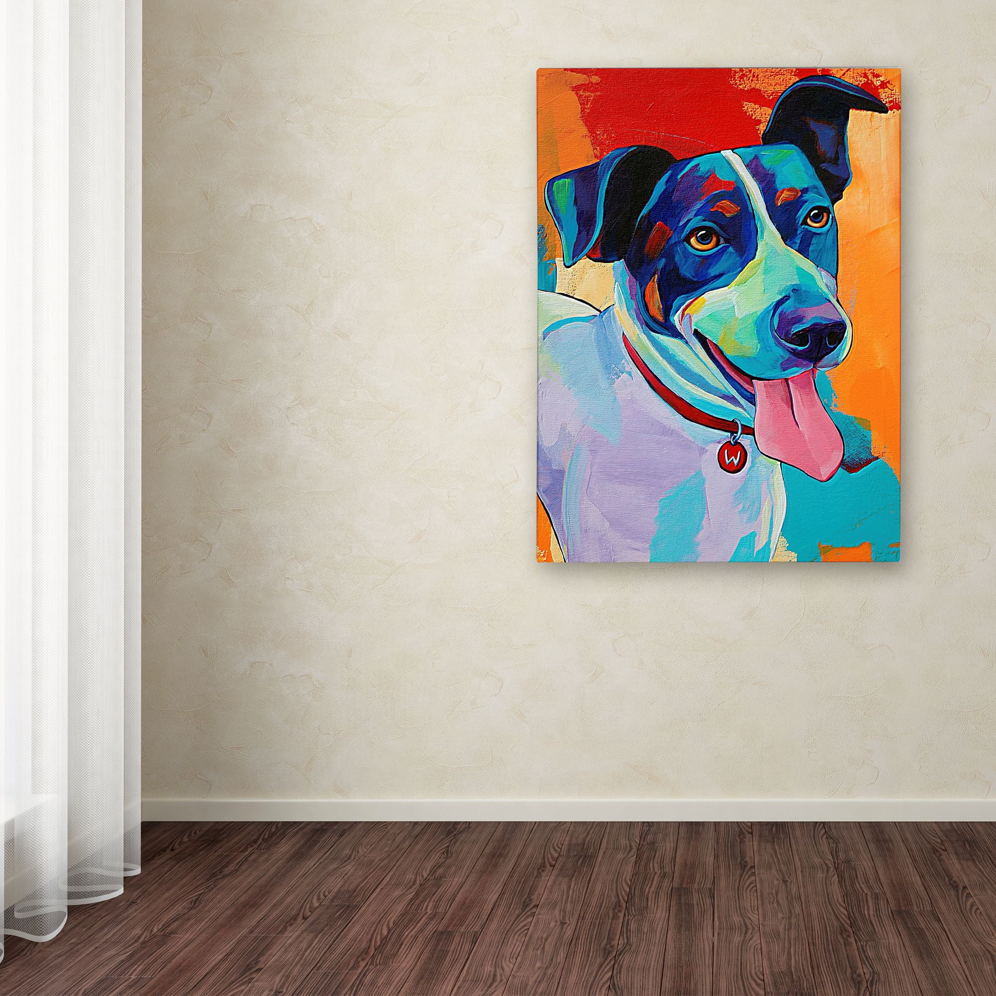 Trademark Fine Art 'Willie Terrier Dog' Canvas Art by Corina St. Martin