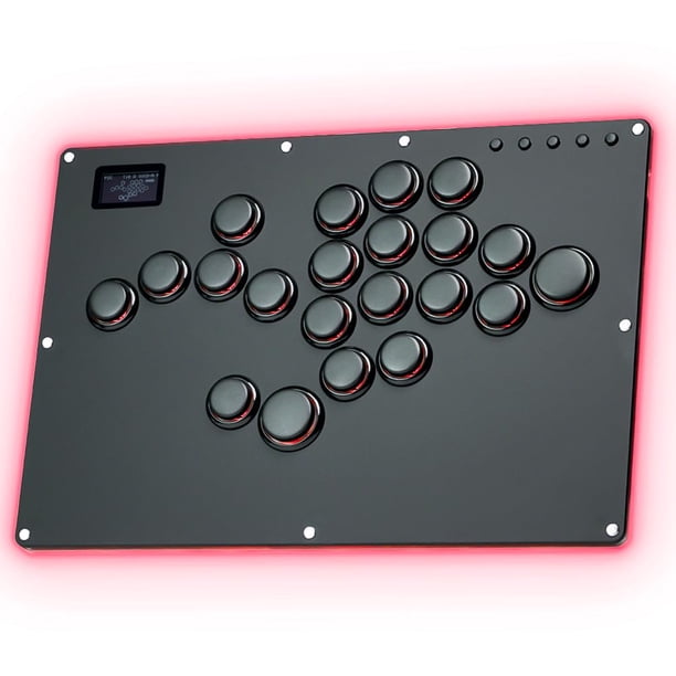 Arcade Stick GuileKeys GK-21 sin palanca con 21 botones RGB