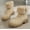 Beige, variant on Ankle Boot Plus - Size Women's Snow Boots for Autumn and Winter - New Style, Lined and Thickened Short - British - Style Boots, Warm Outer - Wear Cotton Shoes