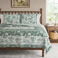 thumbnail image 2 of The Pioneer Woman Avery Cotton Patchwork Quilt, Green River, Full/Queen, 2 of 8