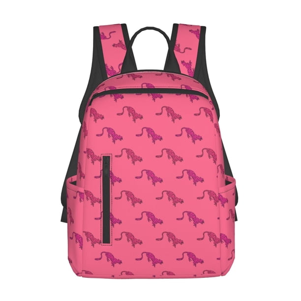 Disketp Leopard Print Mochila Ligera e Impermeable, Mochila de Día Resistente para Viajes, Senderismo y Uso Diario para Hombre y Mujer