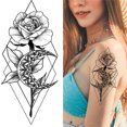 thumbnail image 1 of onlyliua Ofertas Tatuajes con Bocetos Pegatinas Abstractas Pegatinas Flores Rosas, 1 of 2