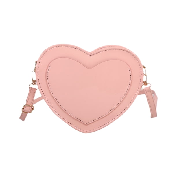 Bolso con forma de corazón Minnieouse para mujeres fashionistas color rosa