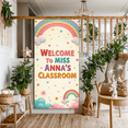 thumbnail image 6 of Welcome Banner for Classroom Rainbow Theme Welcome to Miss Anna's Classroom Backdrop Decor Photography Props Party Supplies School Events Reusable Decoration, 6 of 6