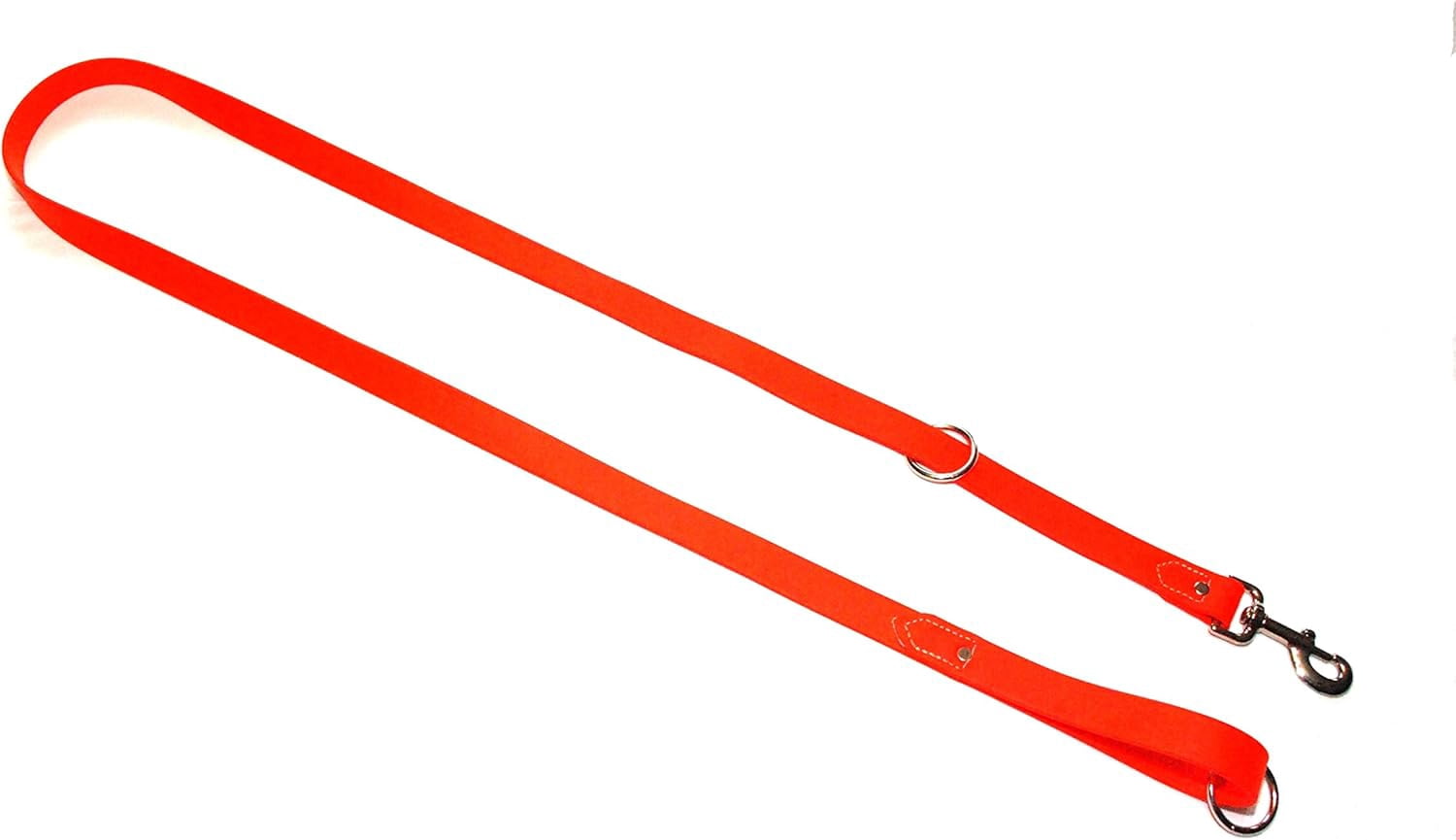 Regal Dog Products Waterproof Leash – 5 ft. Orange Dog Leash with Easy to Use Collar Hook, Lightweight, and Proof Training Pet Lead with vinyl-coated webbing for Small, Medium, Large, or XL Dogs