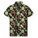 thumbnail image 3 of Camisa con estampado de vegetales creativos para hombre, ropa con estampado 3D, camisas hawaianas de verano, blusas de manga corta con botones y solapa suelta, blusa Aloha, 3 of 5