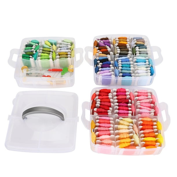 Kit organizador de hilo de bordar, juego de bastidor de punto de cruz, manualidades, 150 colores, accesorios de costura DIY