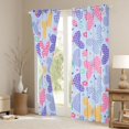 thumbnail image 3 of jejeloiu Colorful Butterfly Print Blackout Curtains Set of 2 (52x84 Each),Cartoon Butterflies Window Curtains,Multicolor Floral Dots Curtains and Drapes For Girl,Microfiber Bedroom Decor, 3 of 6
