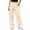 Beige, variant on AherBiu Cargo Pants for Women Button Mid Rise Straight Leg Streetwear Juniors Cargos Loose Fitted Hiking Pants with Pockets(X-Large,Light Blue)