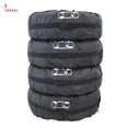 thumbnail image 3 of Juego de 4 piezas por pieza de cubierta de neumático de coche multicolor, accesorios para automóviles con estilo para automóviles Vehículos, repuestos y accesorios Mis signo rojo banda negra L, 3 of 8