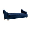 thumbnail image 3 of Serta Shannon Modern Style Convertible Sofa, Navy Blue Fabric, 3 of 12