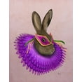 thumbnail image 2 of Fab Funky 15x18 Black Ornate Wood Framed with Double Matting Museum Art Print Titled - Mardi Gras Hare, 2 of 4