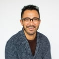 thumbnail image 5 of Jonas Paul Eyewear Unisex Full Rim Blue Light Reading Glasses, Black/Crystal Fade, 5 of 9