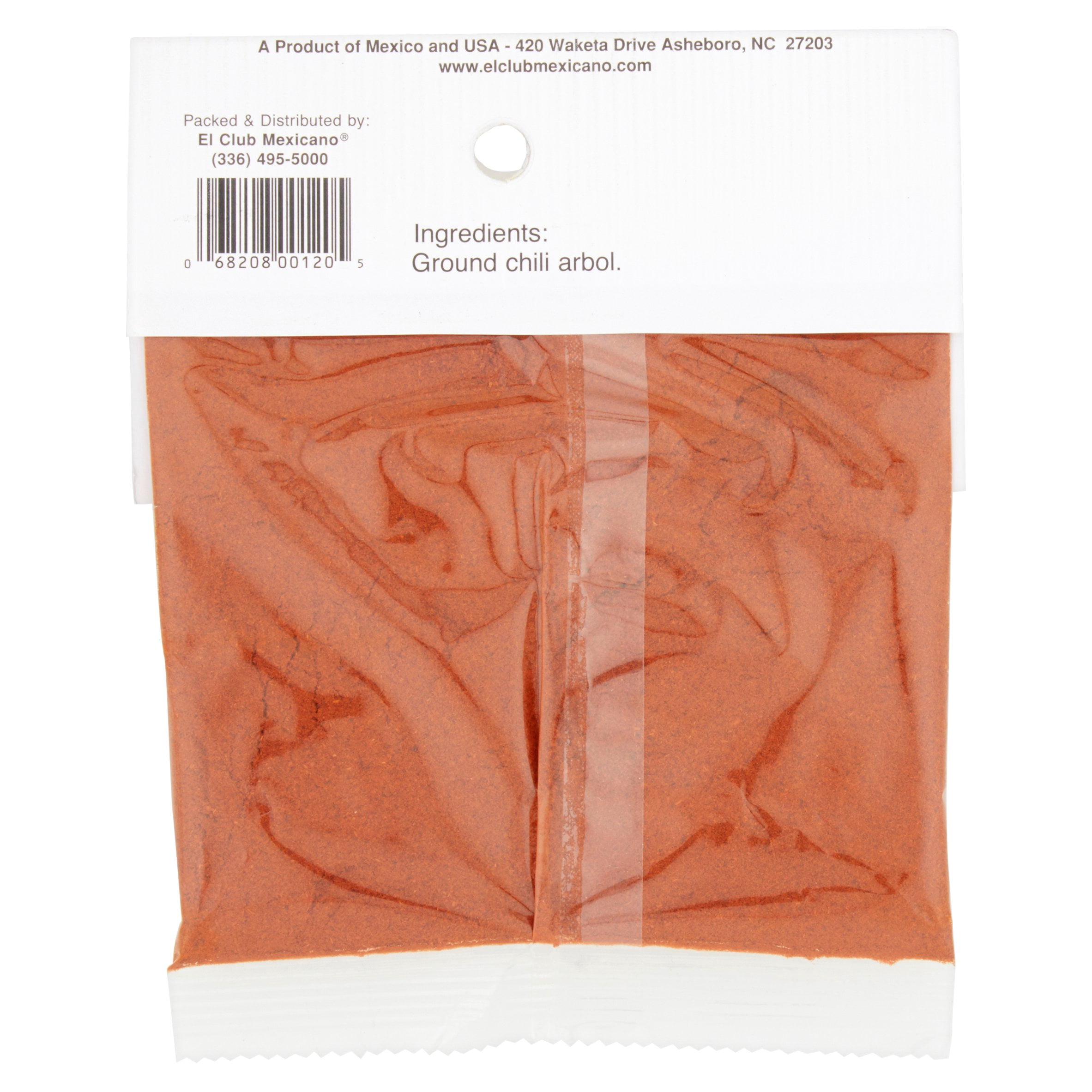 El Club Mexicano Ground Chili Arbol, 1.25 oz