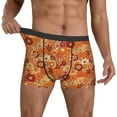 thumbnail image 3 of Men's Boxer Briefs, Hippie Flower Soft Comfy Mens Underwear Boxer Briefs Breathable With Widen Waist, 3 of 7