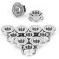 thumbnail image 3 of Écrou à Bride en Acier Inoxydable 304 M8 Écrou Hexagonal 25 Pcs - Haute Dureté, Difficile à Déformer (M6), 3 of 5