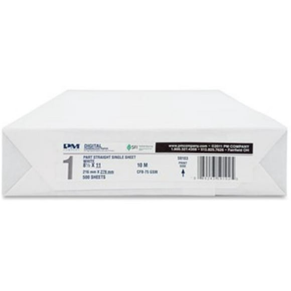 PM ICX90771005 Rouleau de Papier Sans Carbone 1 Partie&44; Blanc