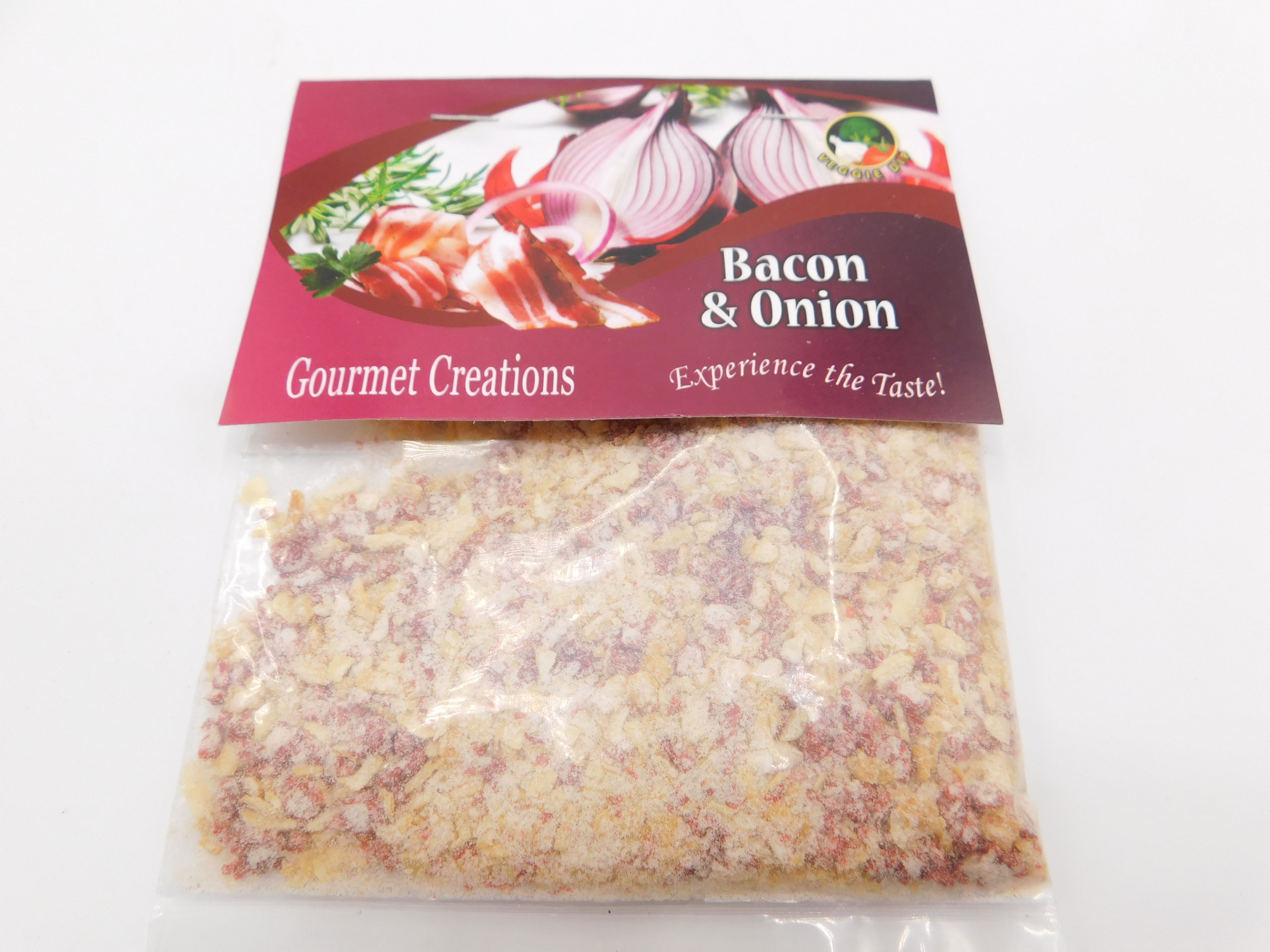 Gourmet Creations Bacon and onion sour cream dip mix, yogurt dip, soup enhancer, steak, chicken, hamburger or seafood seasoning